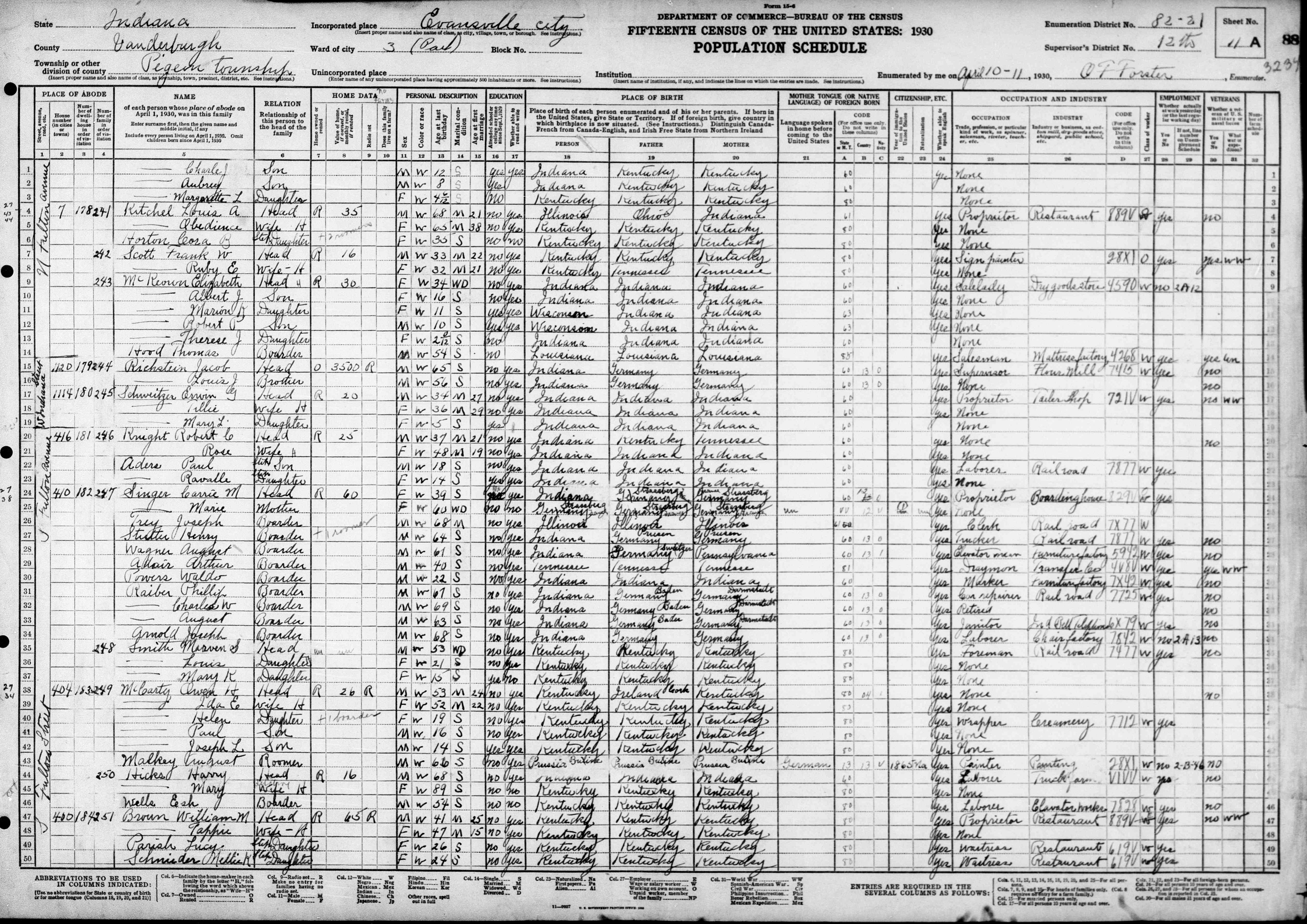 Birth Certificate for Herbert Raymond Oneacre